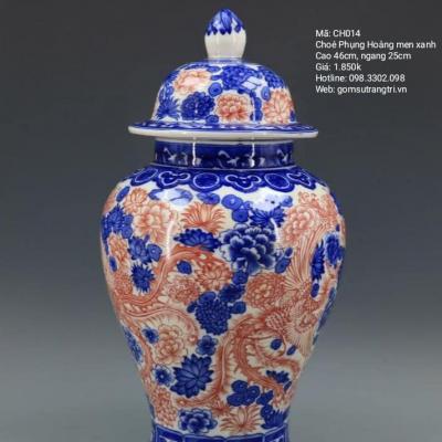 CHÓE PHỤNG HOÀNG MEN XANH